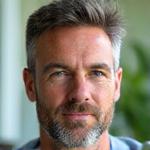 Professional headshot of Mark Galloway, co-founder of Veridian Bloom, looking thoughtful.