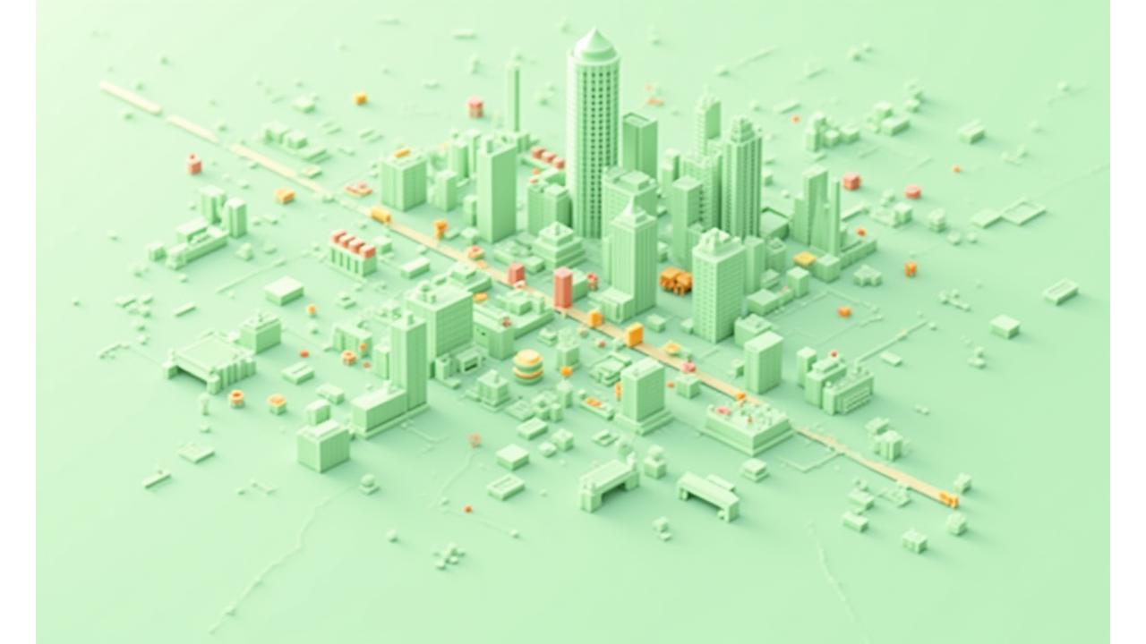 An abstract, stylized map of Austin, TX, highlighting key areas related to health and wellness, such as farmer's markets, co-ops, and medical centers, with small icons representing different types of resources.