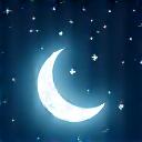 Icon of a crescent moon and stars, symbolizing quality sleep