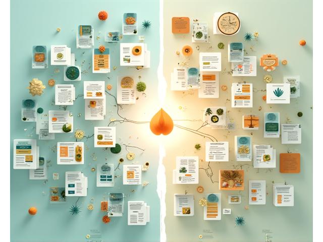 Visual comparison of generic versus personalized wellness approaches, showing a chaotic, overflowing generic plan next to a streamlined, tailored personal plan with clear steps.