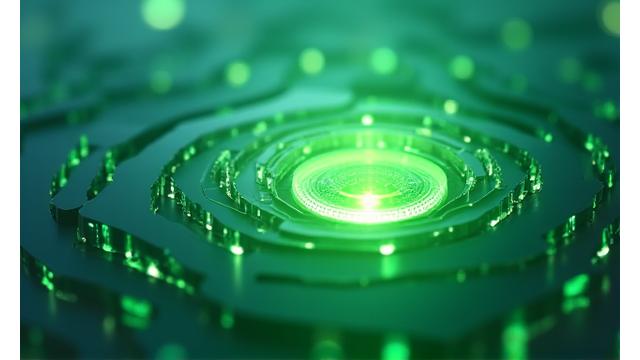 Abstract illustration of a secure digital lock with organic, flowing lines, representing data protection and trust.